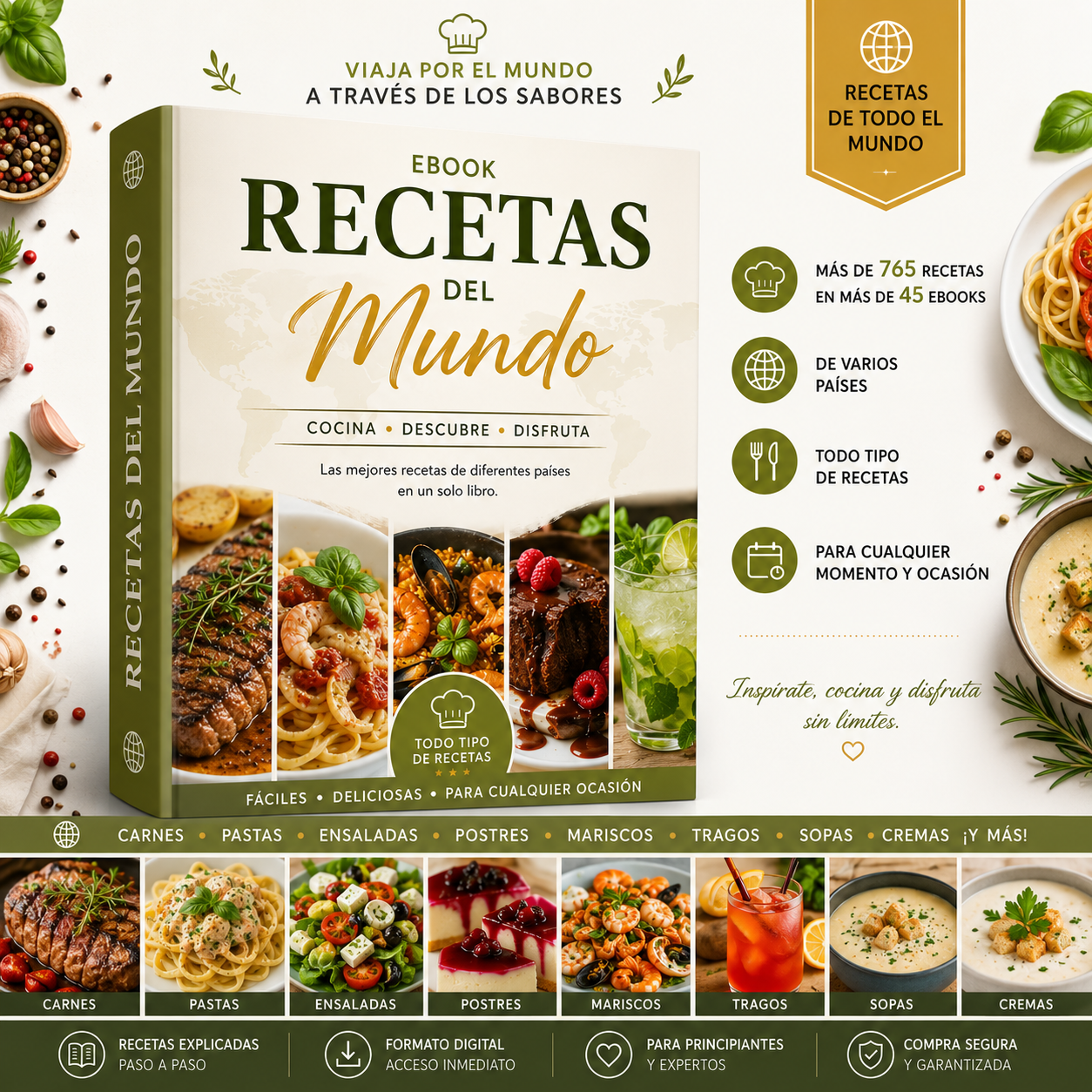 Pack de Recetas Internacionales 🍽️
