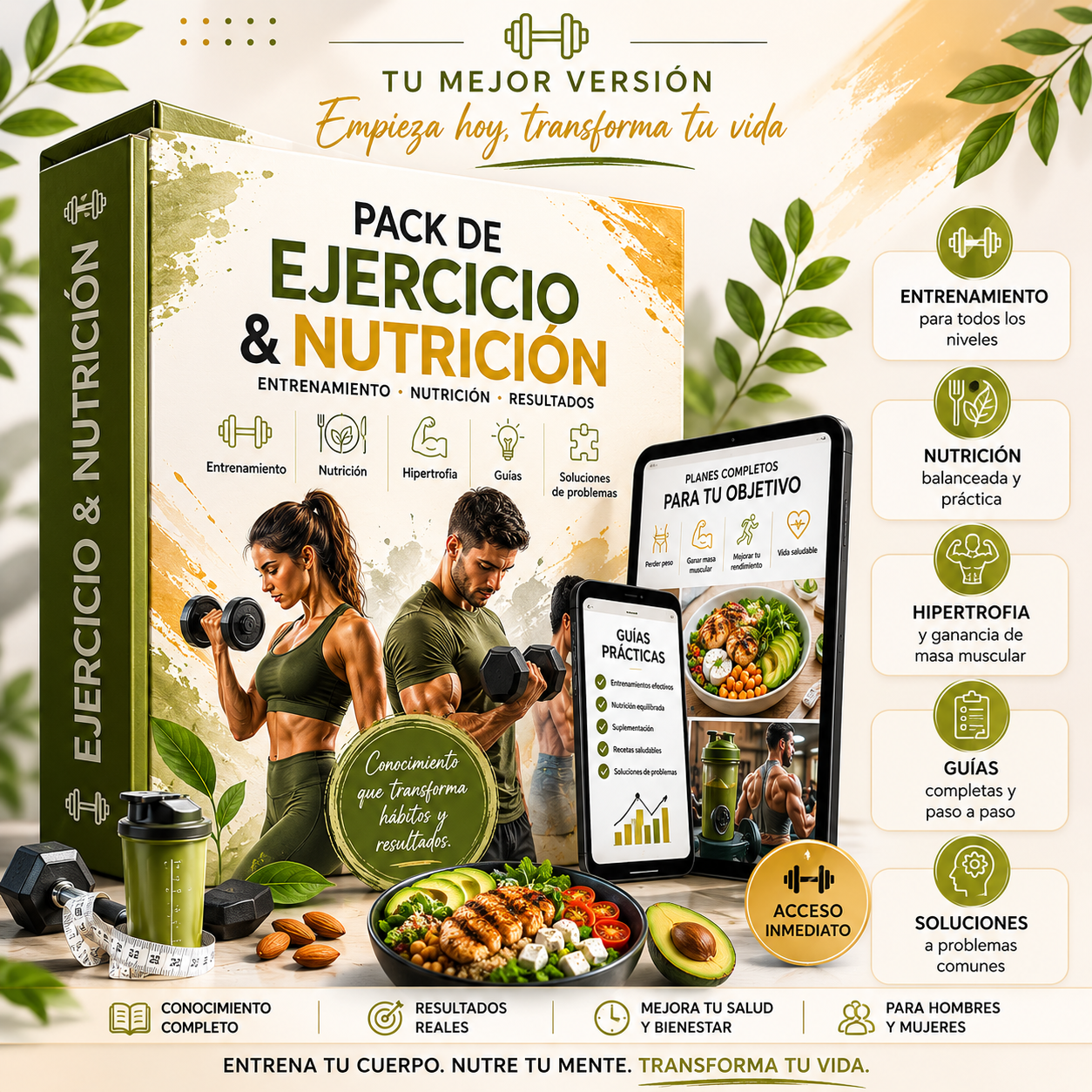 💪 Pack de Ejercicio &amp; Nutrición